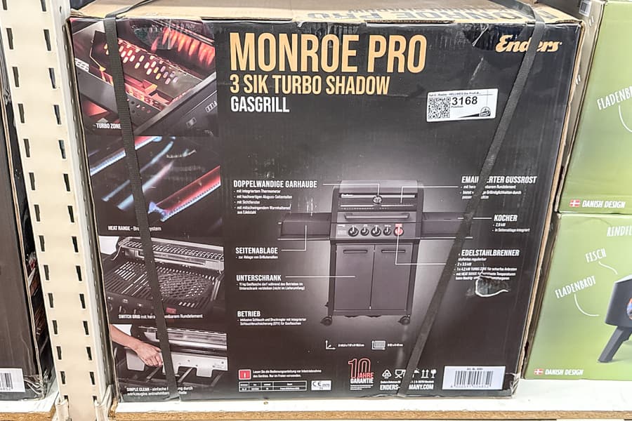 Gasgrill Enders Monroe Pro 3 SIK Turbo Shadow